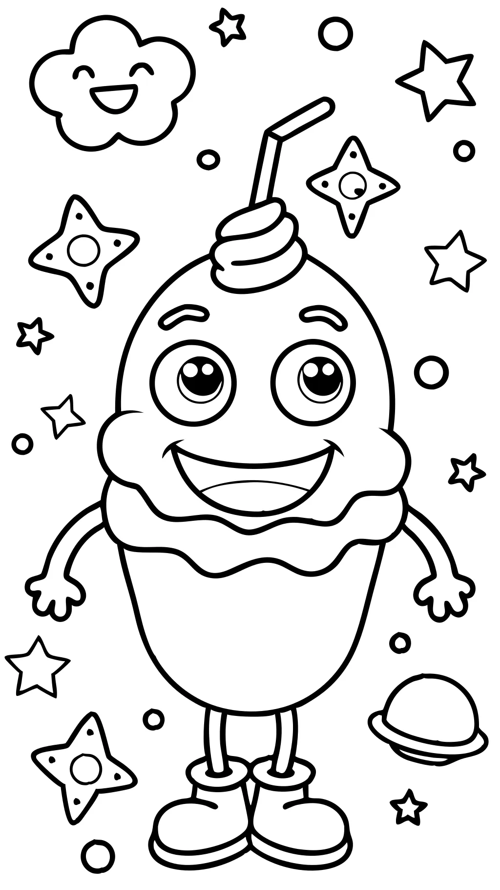 coloriage grimace shake